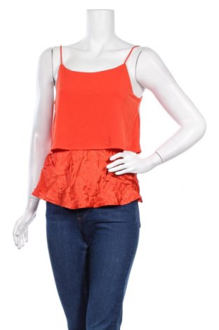 Γυναικείο αμάνικο μπλουζάκι Mango, Μέγεθος L, Χρώμα Πορτοκαλί, 95% πολυεστέρας, 5% ελαστάνη, Τιμή 8,18 €