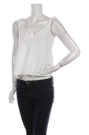 Γυναικείο αμάνικο μπλουζάκι Zara, Μέγεθος XS, Χρώμα Λευκό, 80% βαμβάκι, 20% λινό, Τιμή 3,95 €