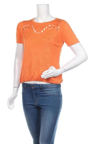 Дамски пуловер H&M, Размер S, Цвят Оранжев, 95% вискоза, 5% коприна, Цена 19,67 лв.