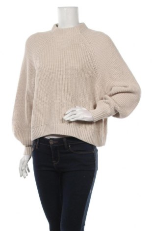 Дамски пуловер Monki, Размер S, Цвят Бежов, 50% памук, 50% акрил, Цена 46,50 лв.