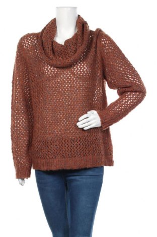 Дамски пуловер Soya Concept, Размер XL, Цвят Кафяв, 60% акрил, 15% вълна, 13% полиестер, 7% мохер, 5% полиамид, Цена 25,20 лв.