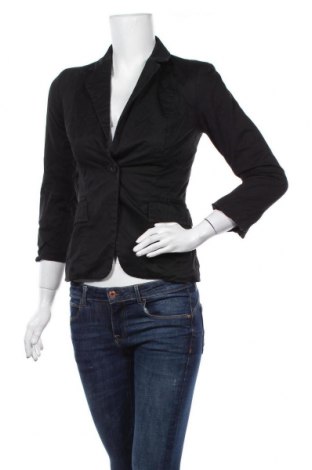 Дамско сако New Look, Размер S, Цвят Черен, 97% памук, 3% еластан, Цена 6,72 лв.