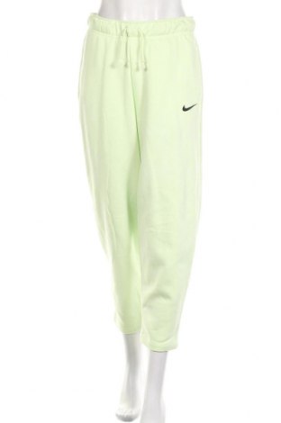 Дамско спортно долнище Nike, Размер S, Цвят Зелен, 80% памук, 20% полиестер, Цена 119,00 лв.