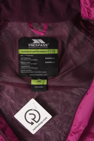 Γυναικείο μπουφάν αθλητικό Trespass, Μέγεθος XS, Χρώμα Ρόζ , Πολυεστέρας, Τιμή 32,48 €