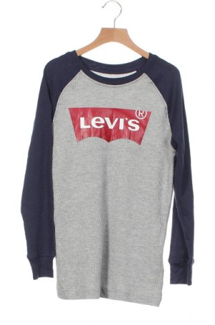 Детска блуза Levi's, Размер 7-8y/ 128-134 см, Цвят Сив, 65% памук, 35% полиестер, Цена 25,20 лв.