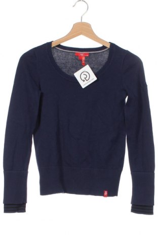 Детски пуловер Edc By Esprit, Размер 13-14y/ 164-168 см, Цвят Син, 95% памук, 4% полиамид, 1% еластан, Цена 6,04 лв.