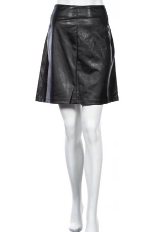 Δερμάτινη φούστα Pieces, Μέγεθος XL, Χρώμα Μαύρο, Δερματίνη, Τιμή 20,10 €