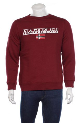 Pánské tričko  Napapijri, Velikost L, Barva Červená, Bavlna, polyester, elastan, Cena  1 726,00 Kč