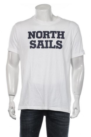 Мъжка тениска North Sails, Размер XL, Цвят Бял, Памук, Цена 66,75 лв.