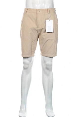 Мъжки къс панталон Knowledge Cotton Apparel, Размер M, Цвят Бежов, Памук, Цена 38,15 лв.