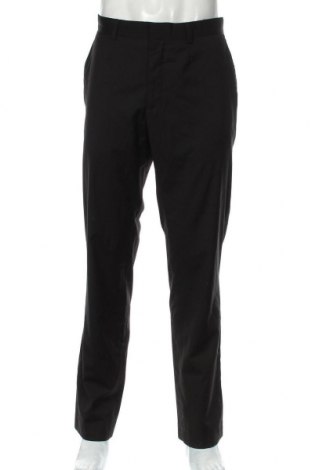 Мъжки панталон H&M, Размер XL, Цвят Черен, 75% полиестер, 25% вискоза, Цена 24,41 лв.