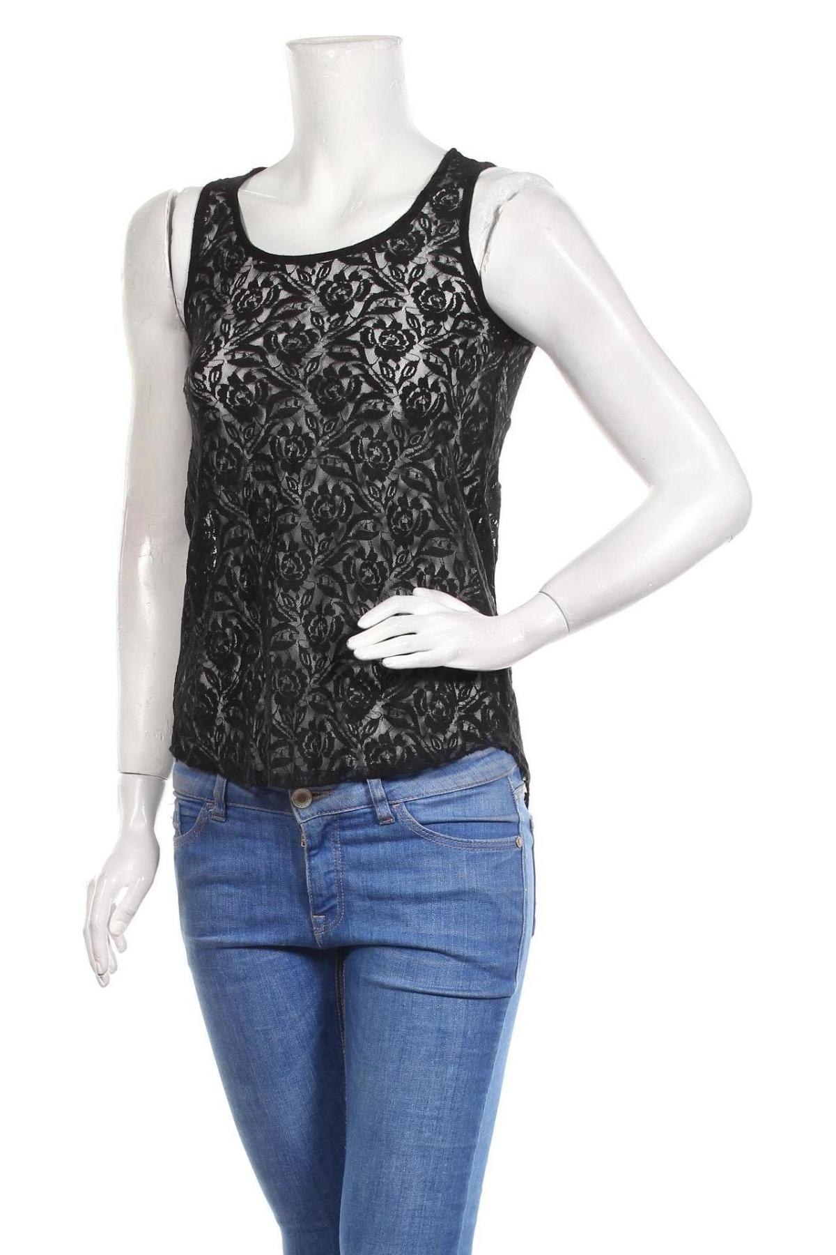 Γυναικείο αμάνικο μπλουζάκι Edc By Esprit, Μέγεθος XS, Χρώμα Μαύρο, Τιμή 8,18 €