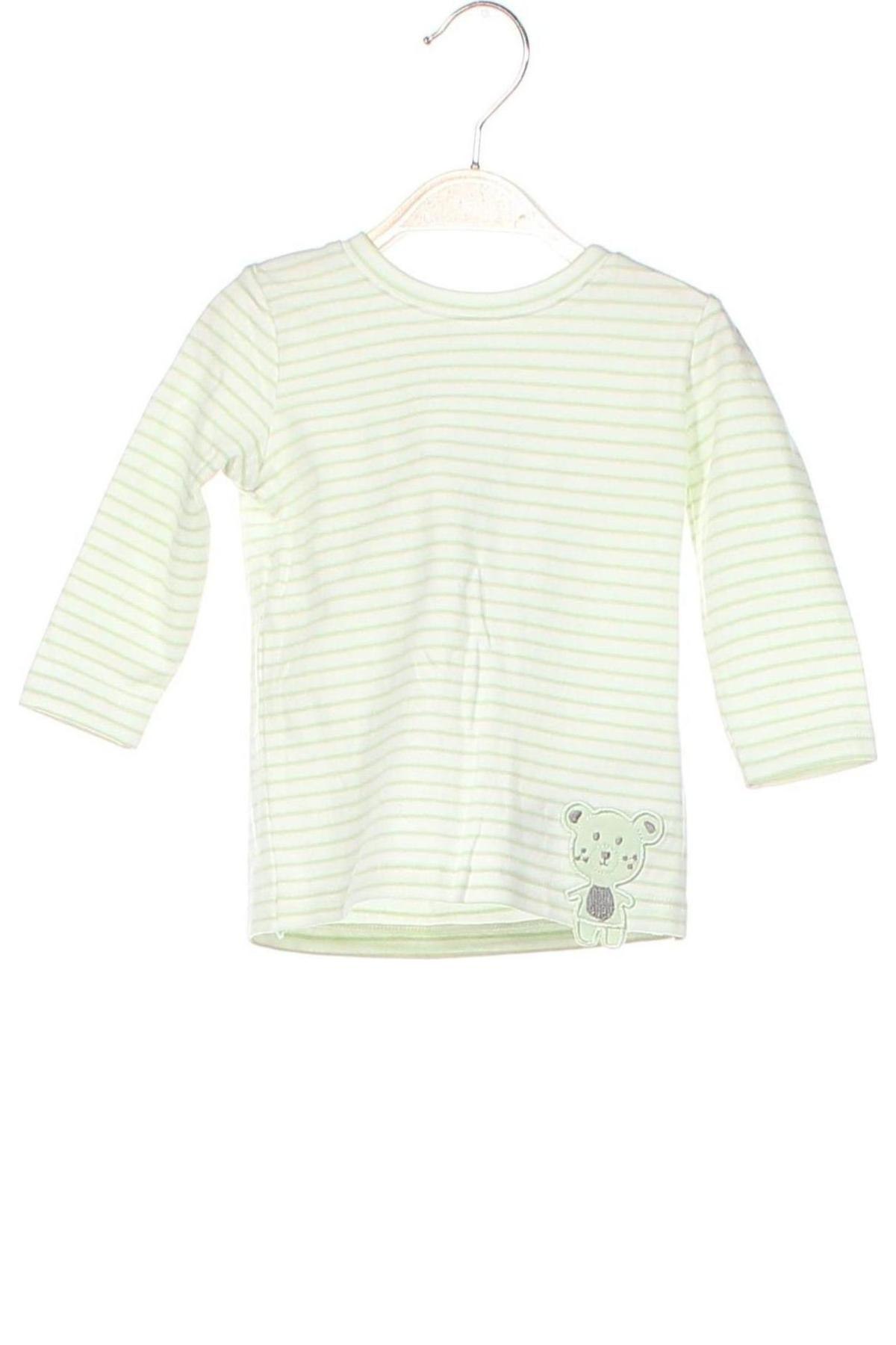 Детска блуза Name It, Размер 3-6m/ 62-68 см, Цвят Бял, 95% памук, 5% еластан, Цена 18,00 лв.