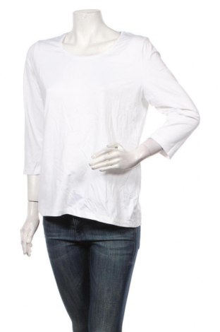 Дамска блуза Anna, Размер M, Цвят Бял, 95% полиестер, 5% еластан, Цена 26,25 лв.