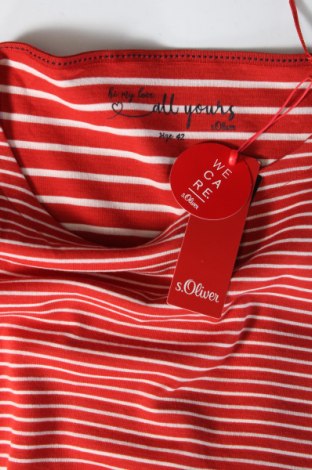 Дамска блуза S.Oliver, Размер L, Цвят Червен, 69% памук, 31% полиестер, Цена 35,60 лв.