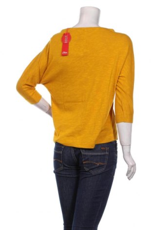 Дамска блуза S.Oliver, Размер XS, Цвят Жълт, 54% памук, 23% полиестер, 23% вискоза, Цена 35,60 лв.