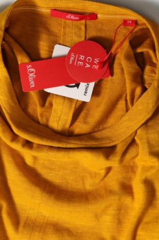 Дамска блуза S.Oliver, Размер XS, Цвят Жълт, 54% памук, 23% полиестер, 23% вискоза, Цена 35,60 лв.