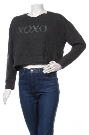 Γυναικεία μπλούζα Xoxo, Μέγεθος L, Χρώμα Γκρί, Τιμή 7,58 €