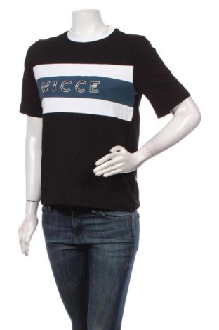 Γυναικείο t-shirt NICCE, Μέγεθος S, Χρώμα Μαύρο, 95% βαμβάκι, 5% ελαστάνη, Τιμή 29,28 €