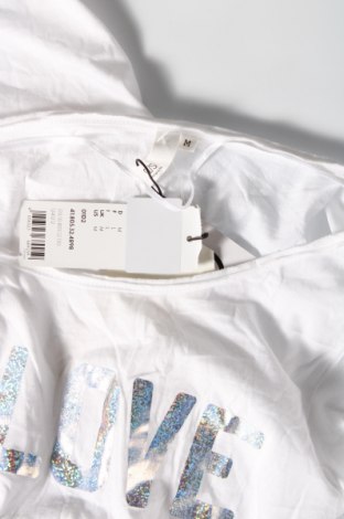 Γυναικείο t-shirt Q/S by S.Oliver, Μέγεθος M, Χρώμα Λευκό, Βαμβάκι, Τιμή 10,10 €