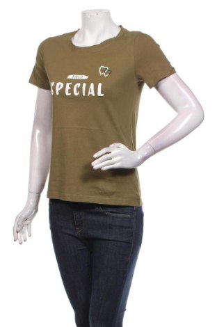 Γυναικείο t-shirt S.Oliver, Μέγεθος XS, Χρώμα Πράσινο, Βαμβάκι, Τιμή 12,63 €