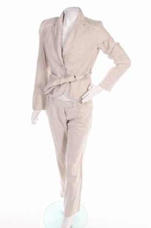Дамски костюм Anastacia By S.Oliver, Размер S, Цвят Бежов, 55% лен, 44% памук, 1% метални нишки, Цена 99,75 лв.