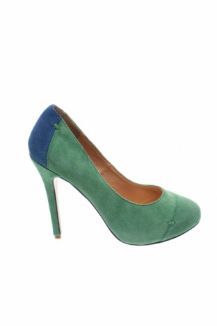 Дамски обувки Friis & Company, Размер 39, Цвят Зелен, Естествен велур, Цена 60,00 лв.