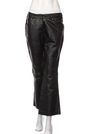 Дамски панталон, Размер M, Цвят Черен, Естествена кожа, Цена 63,00 лв.