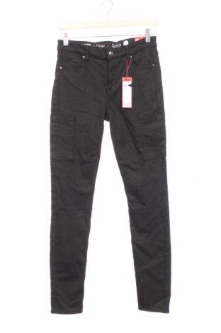 Дамски панталон S.Oliver, Размер XS, Цвят Черен, 57% памук, 33% модал, 8% полиестер, 2% еластан, Цена 55,60 лв.