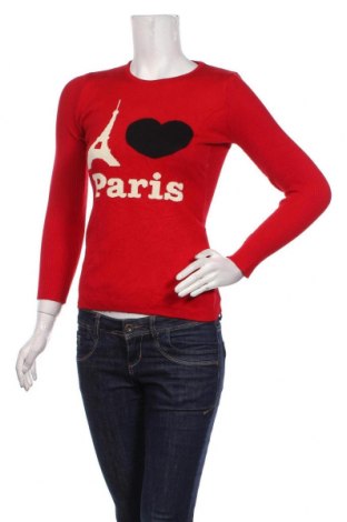 Дамски пуловер, Размер S, Цвят Червен, Цена 18,00 лв.