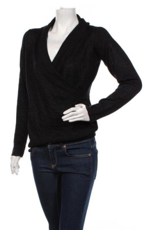 Дамски пуловер Ab Studio, Размер M, Цвят Черен, 85% акрил, 15% метални нишки, Цена 25,60 лв.