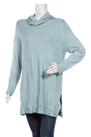 Дамски пуловер Adrienne Vittadini, Размер XL, Цвят Син, 50% вискоза, 50% акрил, Цена 60,00 лв.