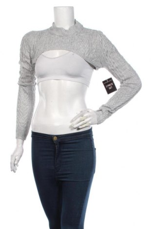 Дамски пуловер Almost Famous, Размер M, Цвят Сив, Акрил, Цена 37,80 лв.