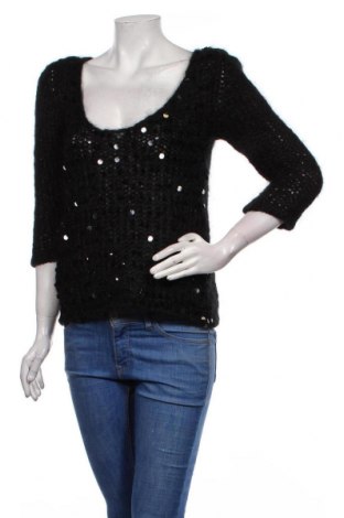 Дамски пуловер Angela Davis, Размер S, Цвят Черен, 80% мохер, 20% полиамид, Цена 71,25 лв.