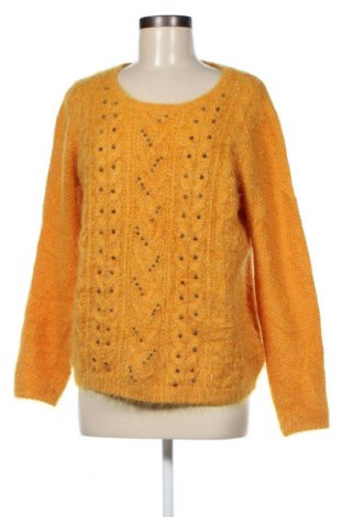 Дамски пуловер Armand Thiery, Размер L, Цвят Жълт, 59% полиестер, 41% акрил, Цена 45,05 лв.