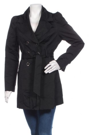 Damen Trenchcoat New York & Company, Größe S, Farbe Schwarz, 53% Baumwolle, 44% Polyamid, 3% Elastan, Preis 30,27 €
