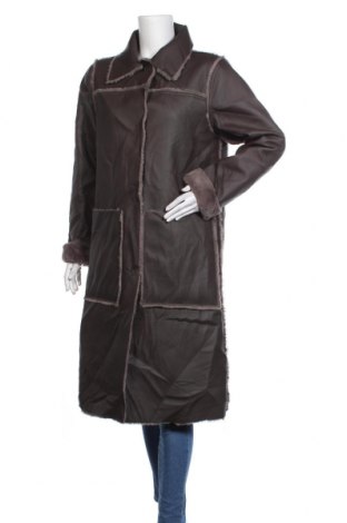 Дамско палто Anthropologie, Размер L, Цвят Кафяв, Еко кожа, Цена 198,55 лв.