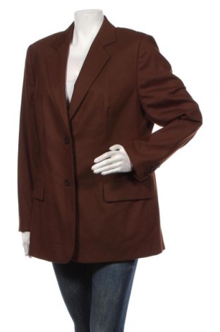 Дамско сако Alba Moda, Размер XL, Цвят Кафяв, 98% вълна, 2% еластан, Цена 60,00 лв.