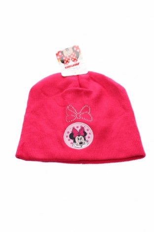 Детска шапка Minnie Mouse, Цвят Розов, Полиакрил, Цена 28,90 лв.