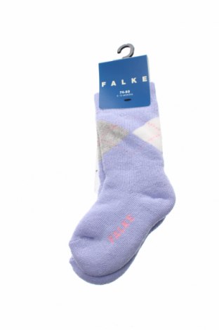 Ciorapi pentru copii Falke, Mărime 9-12m/ 74-80 cm, Culoare Mov, 85% bumbac, 13% poliamidă, 2% elastan, Preț 21,94 Lei