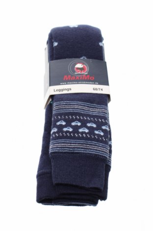 Детски чорапогащник - клин Maximo, Размер 6-9m/ 68-74 см, Цвят Син, 80% памук, 18% полиамид, 2% еластан, Цена 7,25 лв.