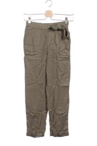 Pantaloni pentru copii Mango, Mărime 11-12y/ 152-158 cm, Culoare Verde, 100% lyocell, Preț 93,16 Lei