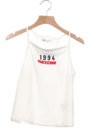 Μπλουζάκι αμάνικο παιδικό H&M, Μέγεθος 8-9y/ 134-140 εκ., Χρώμα Εκρού, 95% βαμβάκι, 5% ελαστάνη, Τιμή 12,99 €