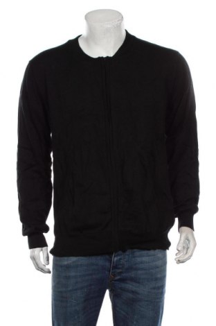 Jachetă tricotată de bărbați Brave Soul, Mărime XL, Culoare Negru, Bumbac, Preț 64,97 Lei