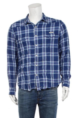Ανδρικό πουκάμισο Lucky Brand, Μέγεθος L, Χρώμα Μπλέ, Τιμή 8,23 €