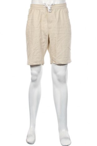 Ανδρικό κοντό παντελόνι Identic, Μέγεθος XL, Χρώμα  Μπέζ, 55% λινό, 45% βαμβάκι, Τιμή 17,32 €