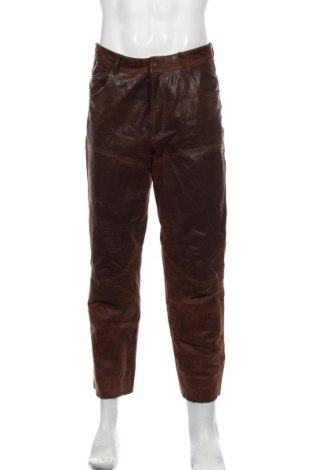 Мъжки кожен панталон, Размер M, Цвят Кафяв, Естествена кожа, Цена 140,00 лв.