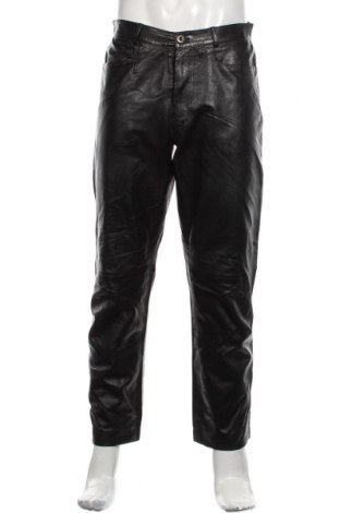 Мъжки кожен панталон Bally, Размер M, Цвят Черен, Естествена кожа, Цена 189,90 лв.