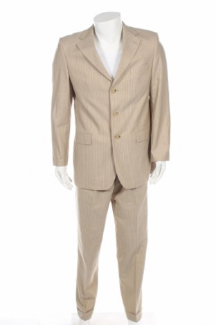 Ανδρικό κοστούμι Daniel Hechter, Μέγεθος L, Χρώμα  Μπέζ, Μαλλί, Τιμή 121,64 €