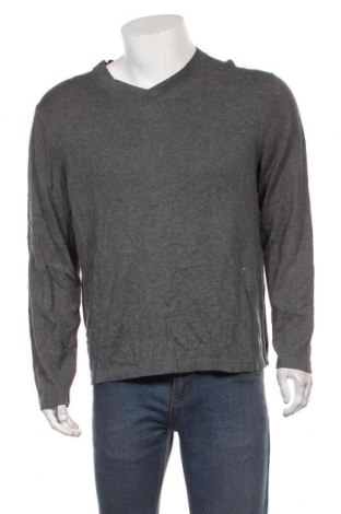 Мъжки пуловер Alfani, Размер L, Цвят Сив, Памук, Цена 37,10 лв.